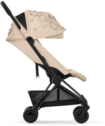 Cybex COYA Compact Stroller - Simply Flowers - Beige / Matte Black - 522003159