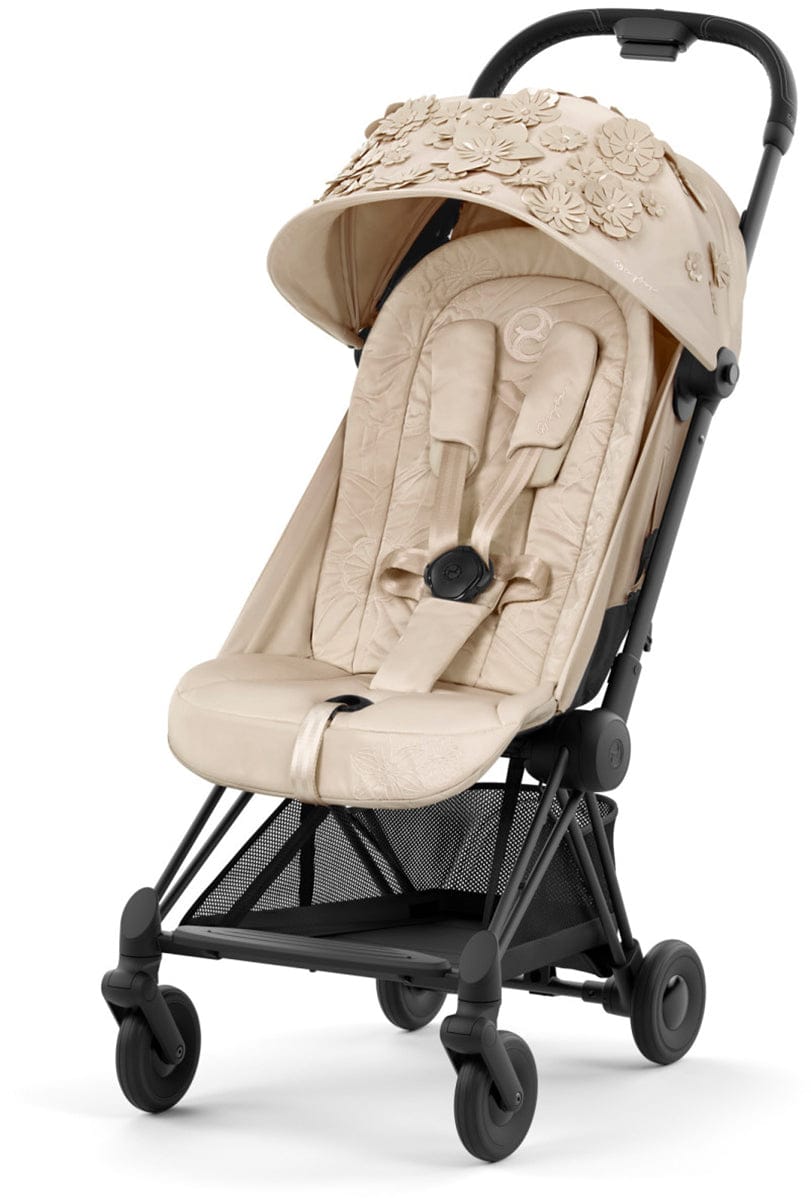 Cybex COYA Compact Stroller - Simply Flowers - Beige / Matte Black - 522003159