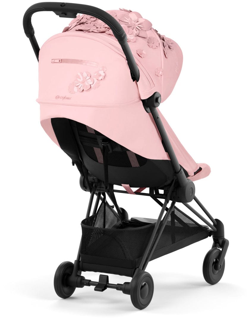 Cybex COYA Compact Stroller - Simply Flowers - Pink / Matte Black - 522003139