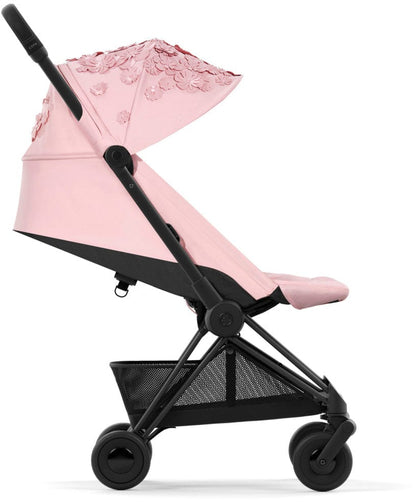 Cybex COYA Compact Stroller - Simply Flowers - Pink / Matte Black - 522003139