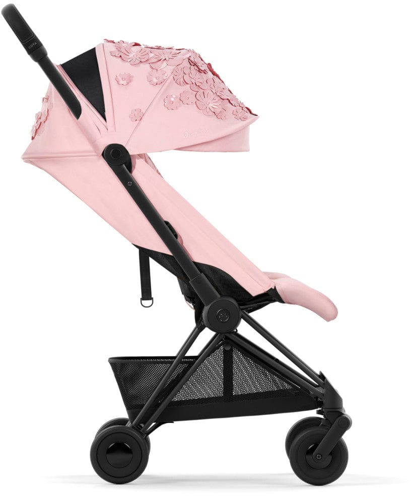 Cybex COYA Compact Stroller - Simply Flowers - Pink / Matte Black - 522003139