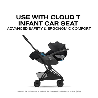 Cybex Coya Stroller (2026) - Style Collection - Matte Black Frame / Sepia Black Lux Seat - 526000685