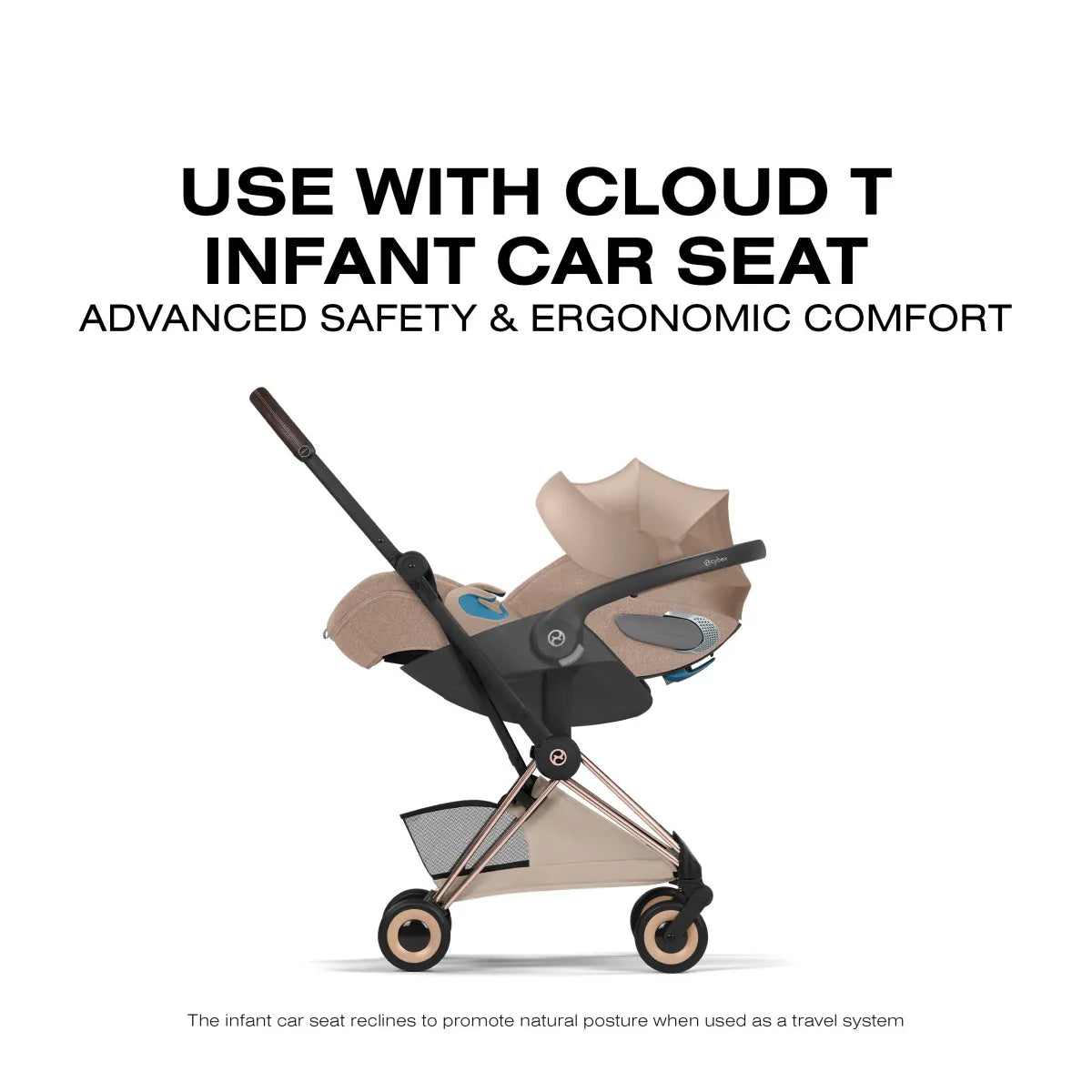 Cybex Coya Stroller (2026) - Style Collection - Rose Gold Frame