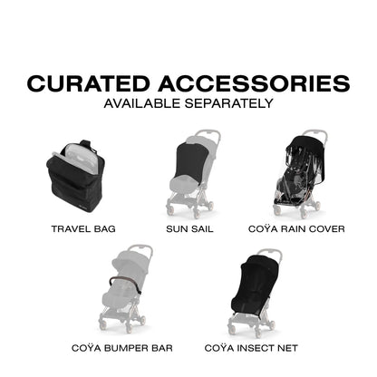 Cybex Coya Stroller (2026) - Style Collection - Rose Gold Frame / Sepia Black Lux Seat - 526000625