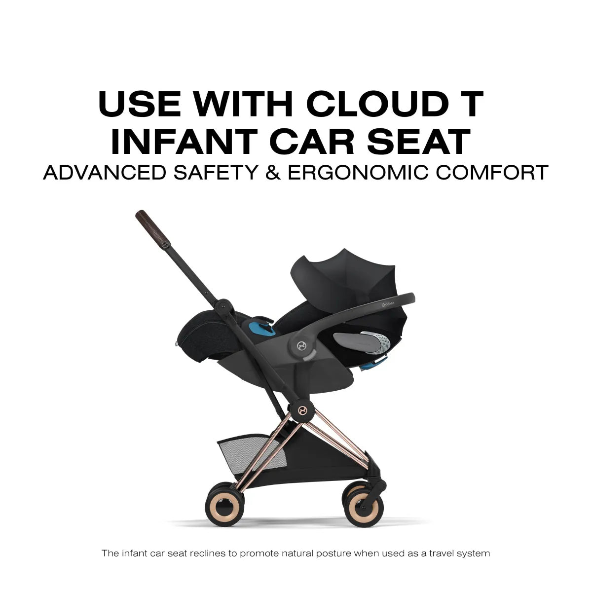 Cybex Coya Stroller (2026) - Style Collection - Rose Gold Frame