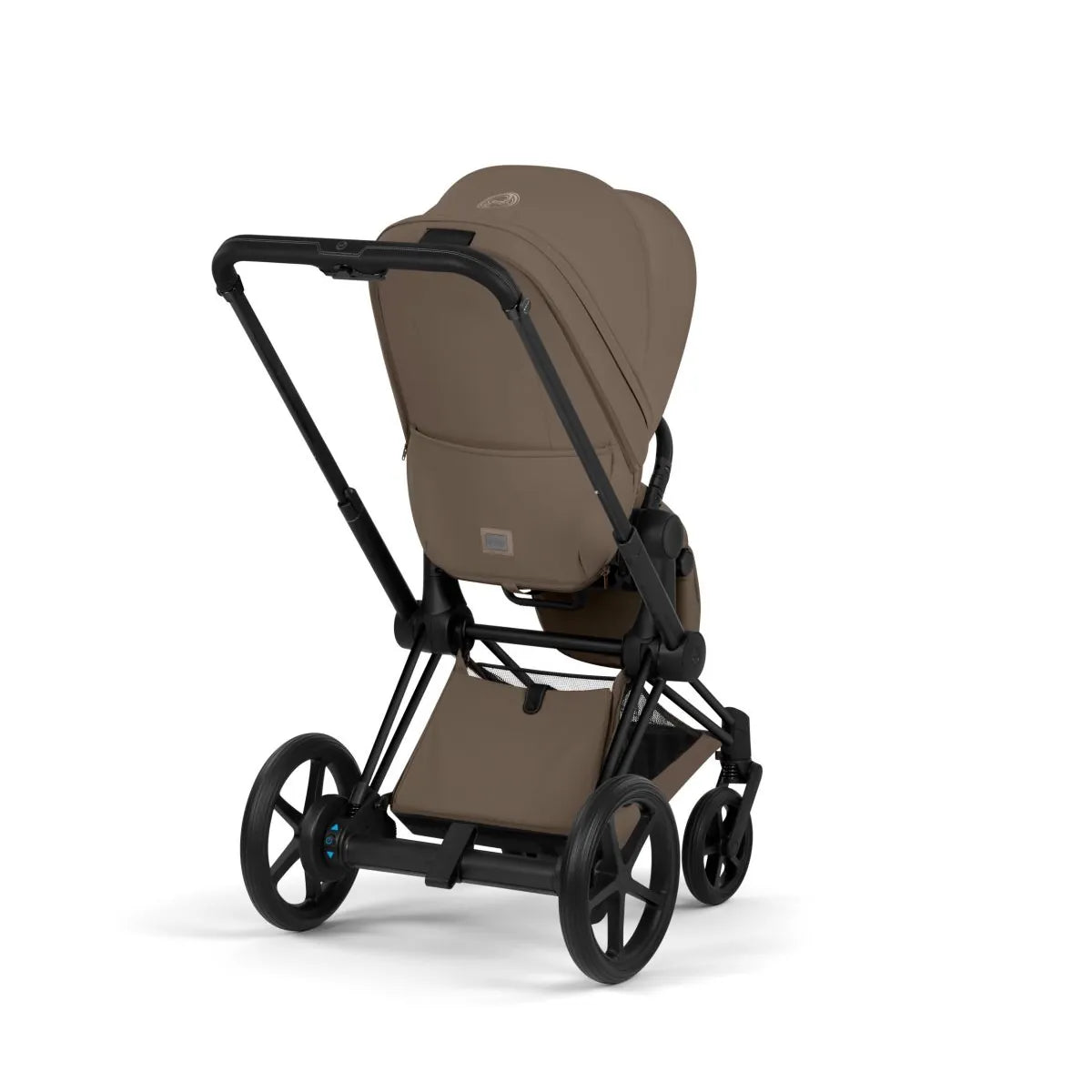 cybex electrico Cybex Platinum e-PRIAM 3 Complete Stroller, Matte Black Frame/ Coconut Brown Lux Seat