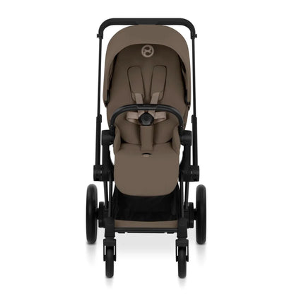 Cybex e-Priam Stroller (2026) - Matte Black Frame / Coconut Brown Lux Seat - 526001497