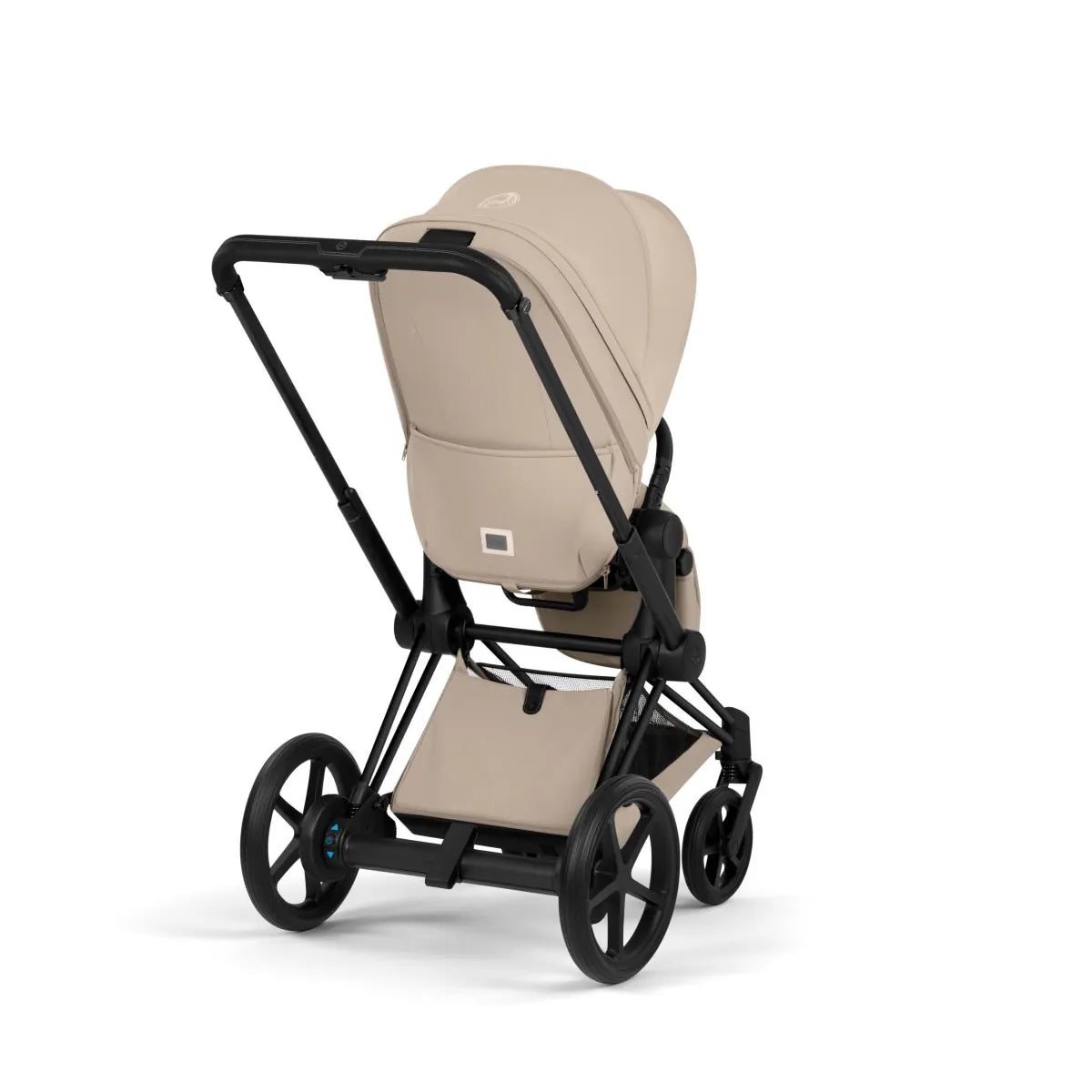 Cybex e-Priam Stroller (2026) - Matte Black Frame / Cozy Beige Lux Seat - 526000075