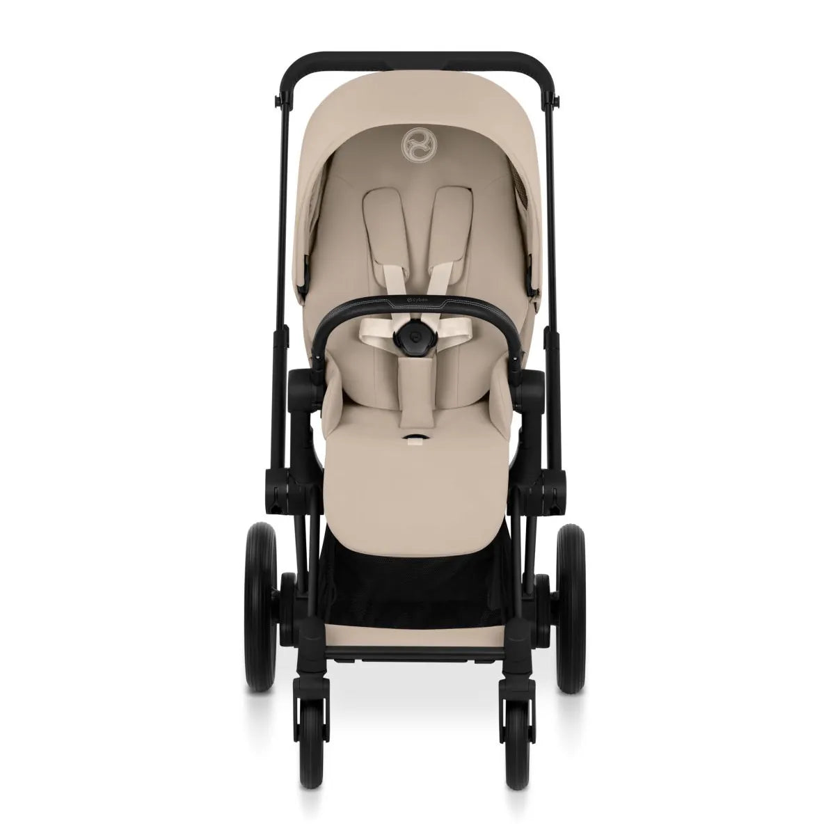 Cybex e-Priam Stroller (2026) - Matte Black Frame / Cozy Beige Lux Seat - 526000075