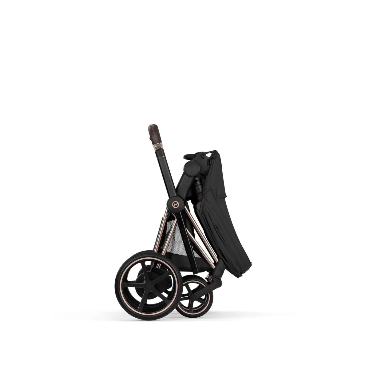 Cybex e-Priam Stroller (2026) - Rose Gold Frame / Sepia Black Lux Seat - 526000051