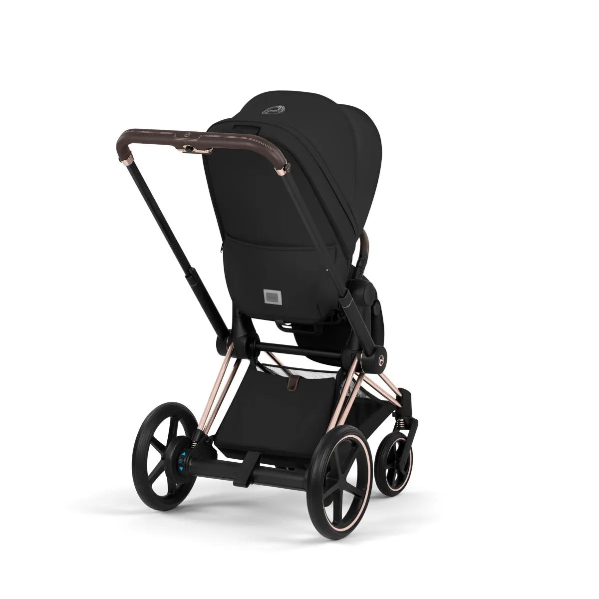 Cybex e-Priam Stroller (2026) - Rose Gold Frame / Sepia Black Lux Seat - 526000051