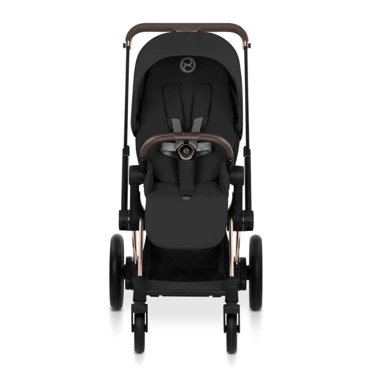 Cybex e-Priam Stroller (2026) - Rose Gold Frame / Sepia Black Lux Seat - 526000051