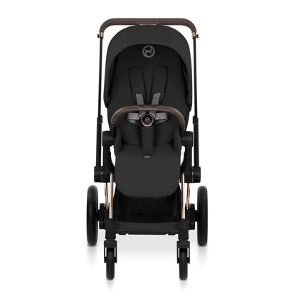 Cybex e-Priam Stroller (2026) - Rose Gold Frame / Sepia Black Lux Seat - 526000051