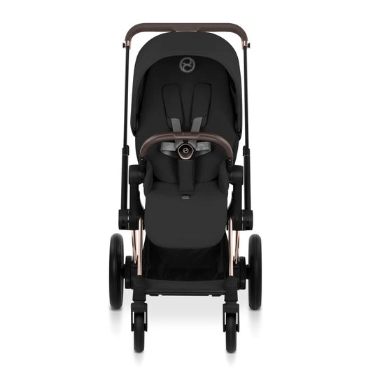 Cybex e-Priam Stroller (2026) - Rose Gold Frame / Sepia Black Lux Seat - 526000051