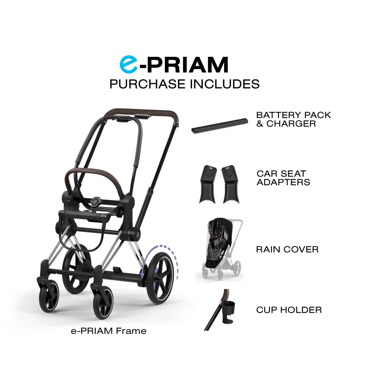 CYBEX e-PRIAM Stroller Frame - Style Collection