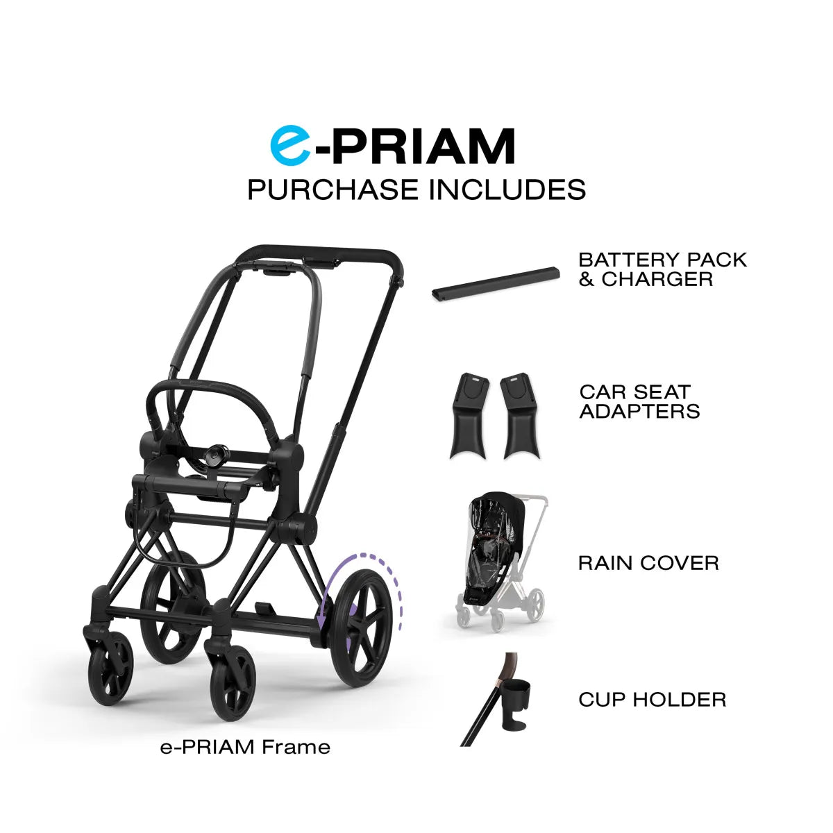 CYBEX e-PRIAM Stroller Frame - Style Collection