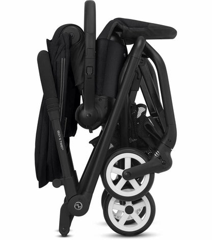 Cybex Eezy S Twist 2 Stroller + Aton 2 SensorSafe Travel System Bundle - Magnolia Pink / Lavastone Black - 520004437-519003595