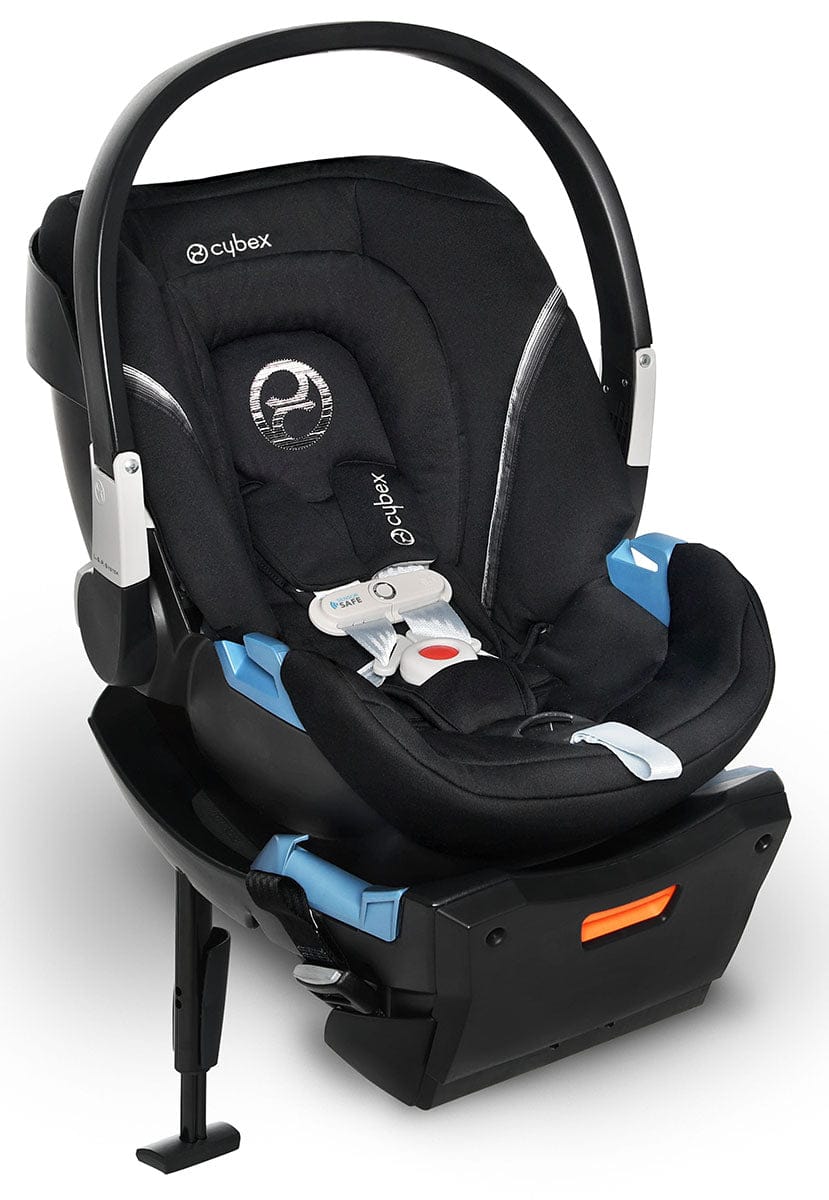 Cybex Eezy S Twist 2 Stroller + Aton 2 SensorSafe Travel System Bundle - River Blue / Lavastone Black - 520004435-519003595