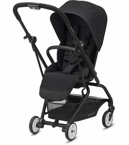 Cybex Eezy S Twist 2 Stroller + Aton 2 SensorSafe Travel System Bundle - Magnolia Pink / Lavastone Black - 520004437-519003595