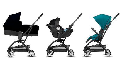 Cybex Eezy S Twist 2 Stroller + Cot S Bassinet Bundle - Navy Blue - 520004433-521001463