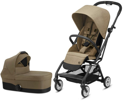 Cybex Eezy S Twist 2 Stroller + Cot S Bassinet Bundle - Classic Beige - 520004443-521001473