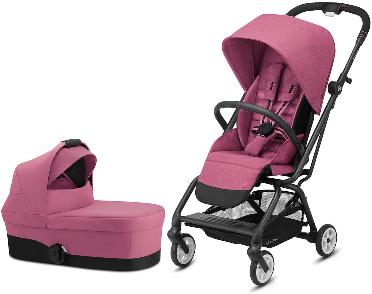 Cybex Eezy S Twist 2 Stroller + Cot S Bassinet Bundle - Magnolia Pink - 520004437-521001467