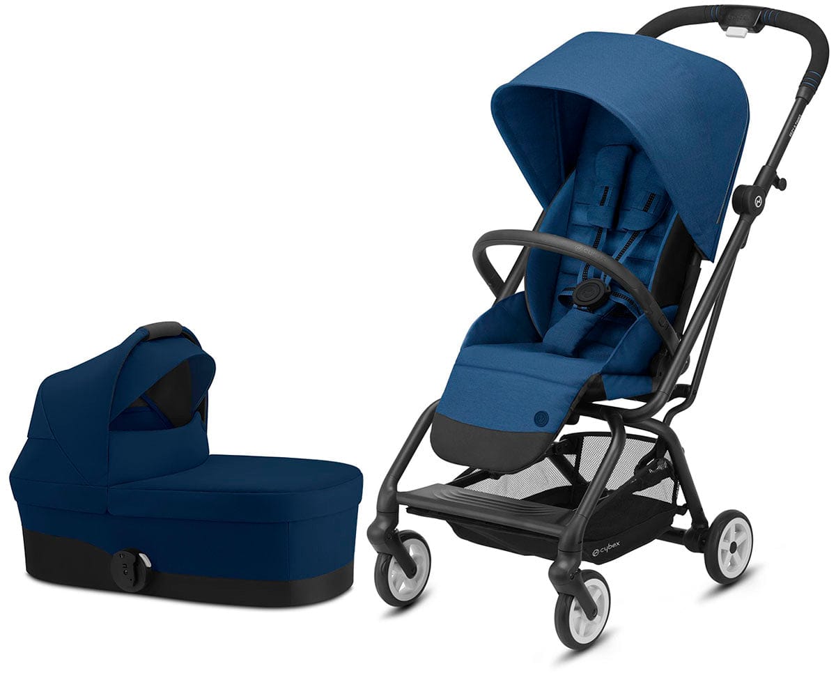 Cybex Eezy S Twist 2 Stroller + Cot S Bassinet Bundle - Navy Blue - 520004433-521001463