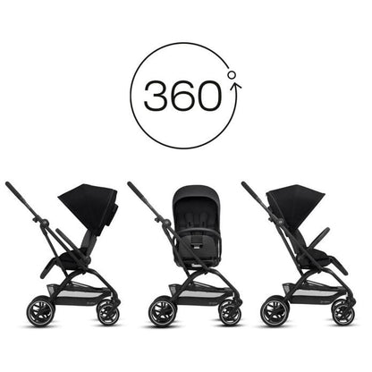 Cybex Eezy S Twist+ 2 Stroller - Deep Black - 521001519
