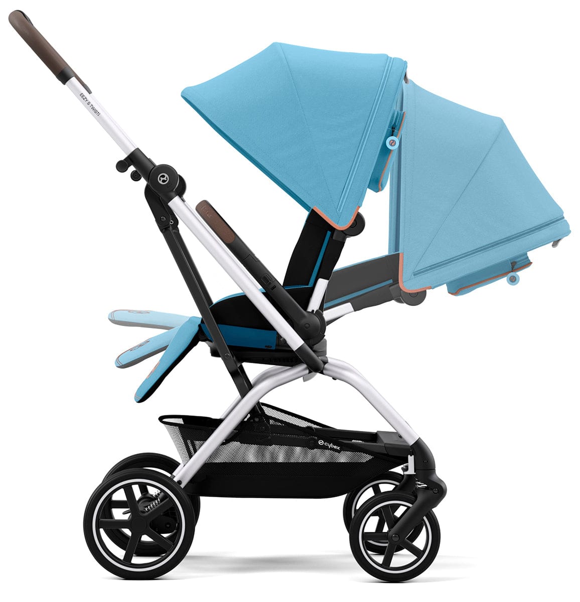 Cybex Eezy S Twist +2 V2 Compact Stroller - Beach Blue - 522001727