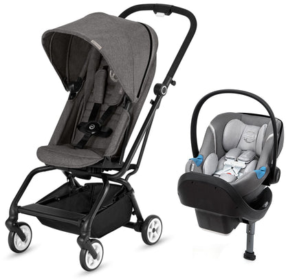 Cybex Eezy S Twist + Aton M SensorSafe Travel System - Manhattan Grey - 519004593