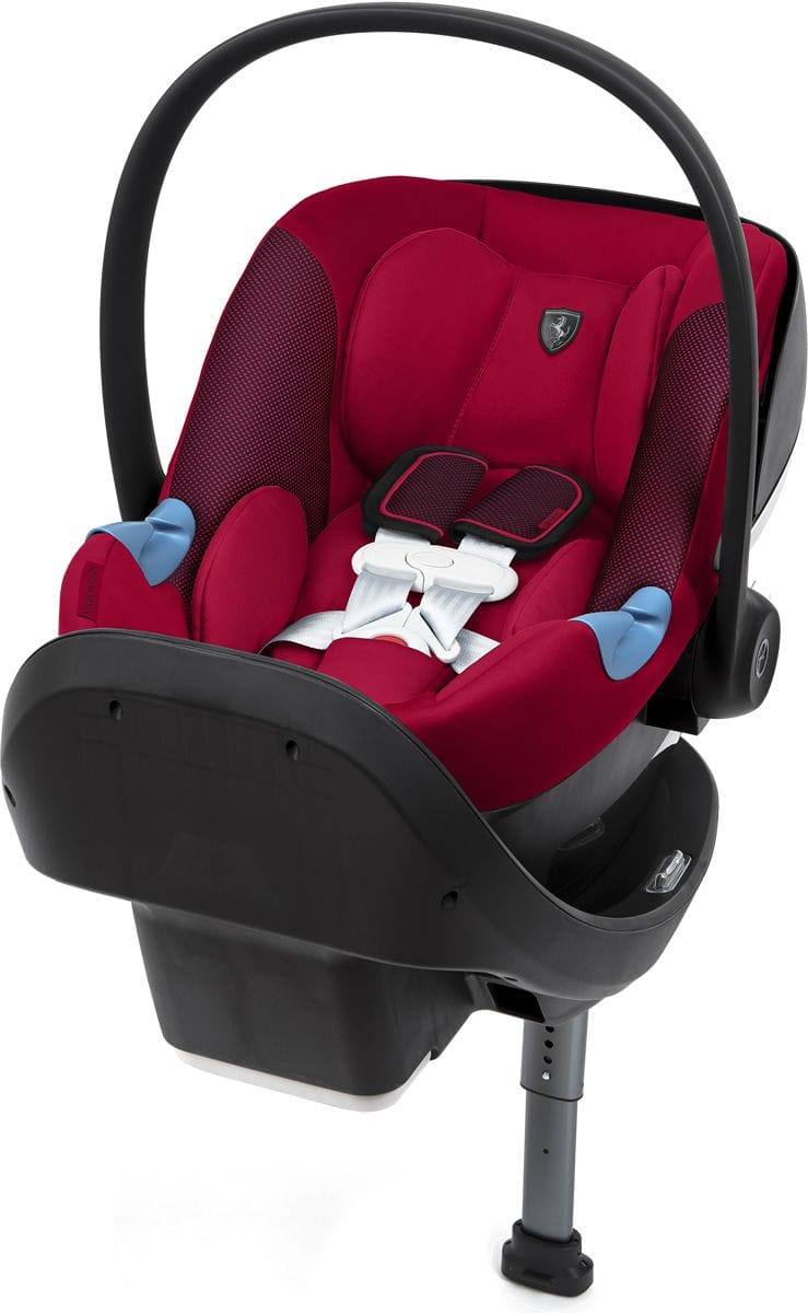 Cybex Eezy S Twist Stroller + Aton M Infant Car Seat Travel System Bundle - Ferrari Red / Ferrari Red - 519000319-519000195