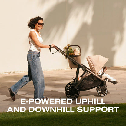 Cybex eGazelle S Electronic Assist Stroller - Silver Frame / Ocean Blue - 524000533