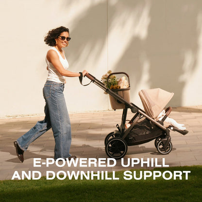 Cybex e-powered stroller with uphill and downhill support