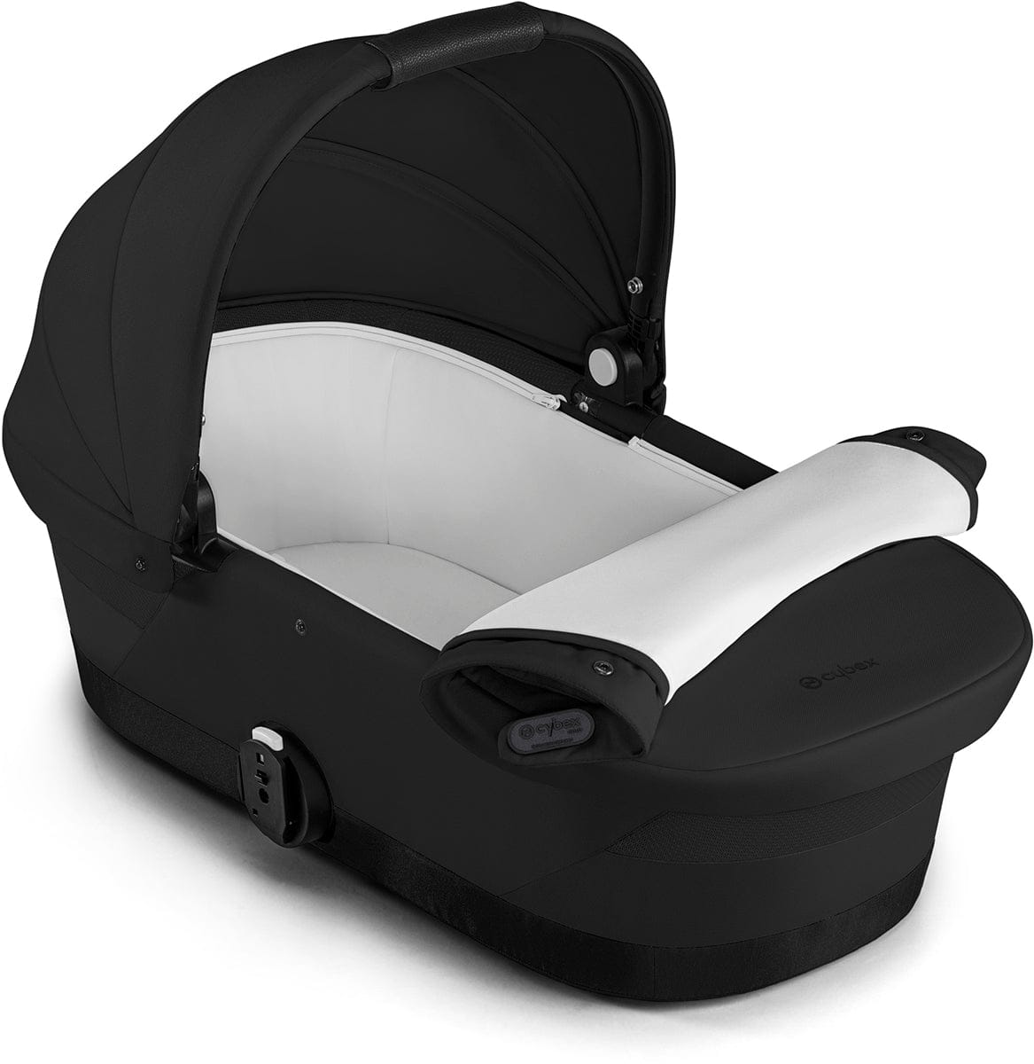 Cybex eGazelle S Electronic Assist Twin Stroller + Cot Bundle - Taupe Frame / Stormy Blue - TWIN-524000539-524001253