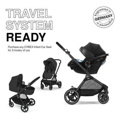 Cybex EOS 2-in-1 Stroller - Moon Black - 522003791