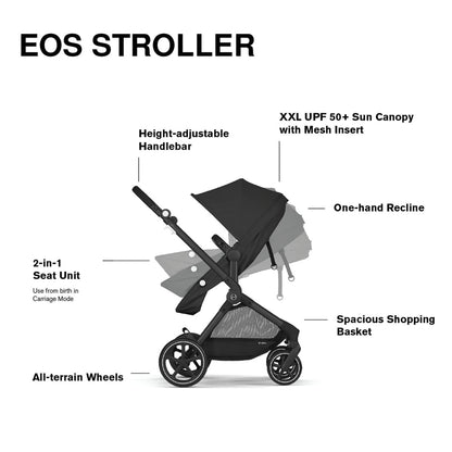 Cybex EOS 2-in-1 Stroller - Moon Black - 522003791