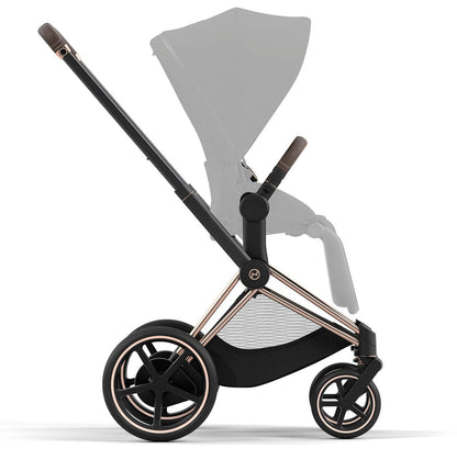 Cybex ePriam 2 Electronic Assist Stroller Frame - Rose Gold / Brown - 521003947