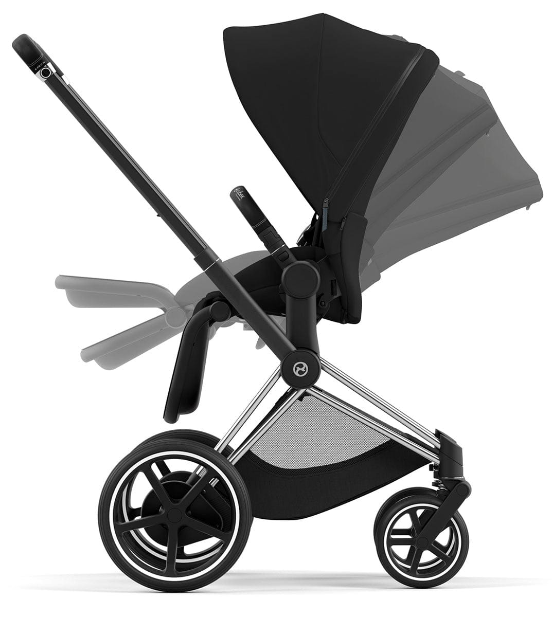 Cybex ePriam 2 Electronic Assist Stroller (One Box) - Chrome
