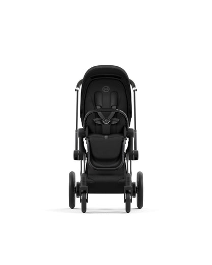 Cybex ePriam 2 Electronic Assist Stroller (One Box) - Chrome / Black / Sepia Black - 523001577