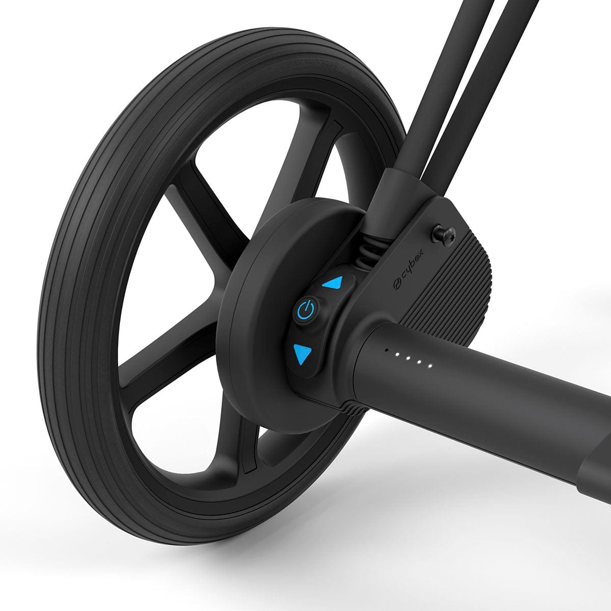 Cybex ePriam 2 Electronic Assist Stroller (One Box) - Matte Black / Black / Deep Black - 521004173