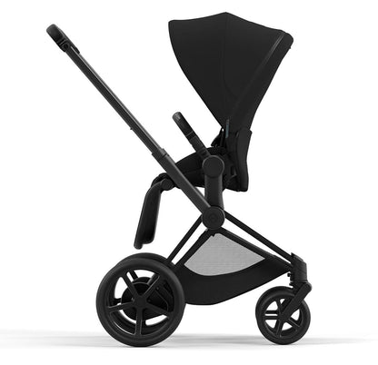 Cybex ePriam 2 Electronic Assist Stroller (One Box) - Matte Black / Black / Deep Black - 521004173