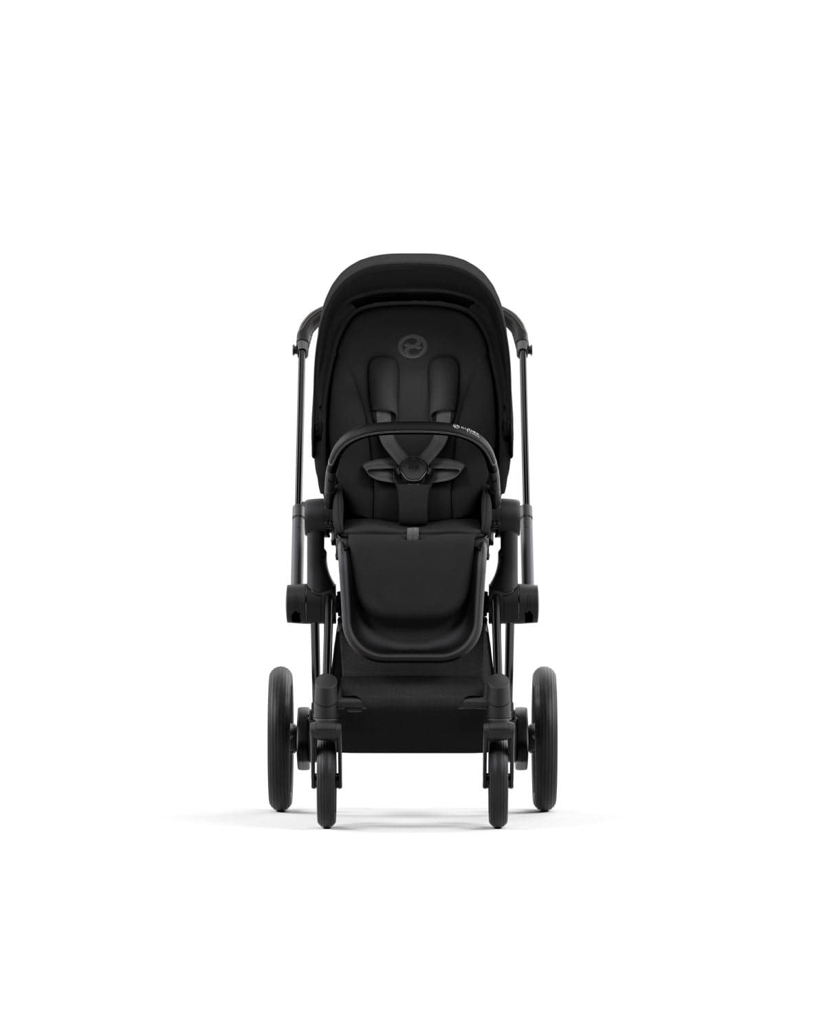 Cybex ePriam 2 Electronic Assist Stroller (One Box) - Matte Black / Sepia Black - 523001573