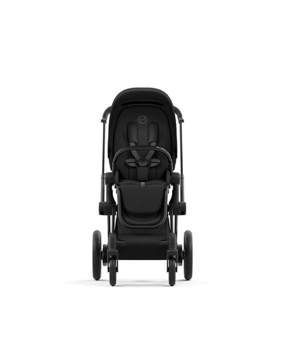 Cybex ePriam 2 Electronic Assist Stroller (One Box) - Matte Black / Sepia Black - 523001573