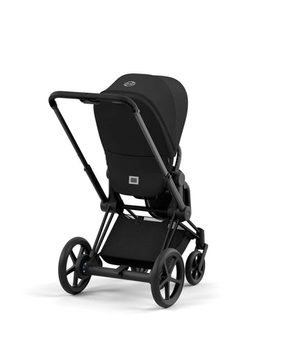 Cybex ePriam 2 Electronic Assist Stroller (One Box) - Matte Black / Sepia Black - 523001573