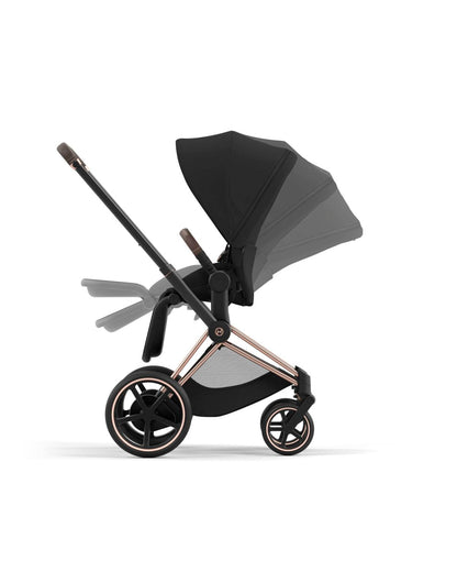 Cybex ePriam 2 Electronic Assist Stroller (One Box) - Rose Gold / Sepia Black - 523001575