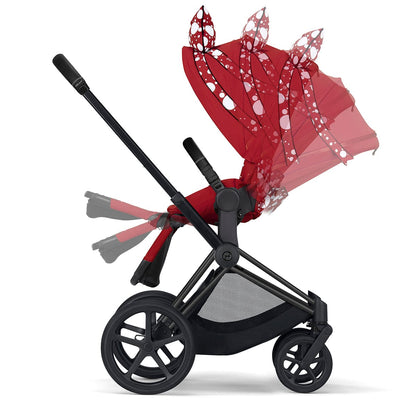 Cybex ePriam Complete Stroller Bundle - Petticoat Red by Jeremy Scott - 519002649-PET