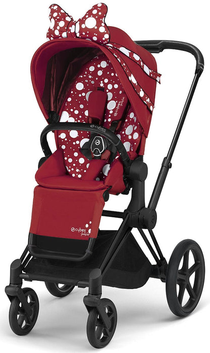 Cybex ePriam Complete Stroller Bundle - Petticoat Red by Jeremy Scott - 519002649-PET