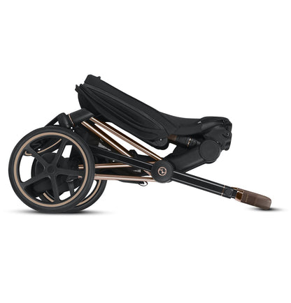 Cybex ePriam Electronic Assist Stroller - Chrome/Black/Black - 519003537-B