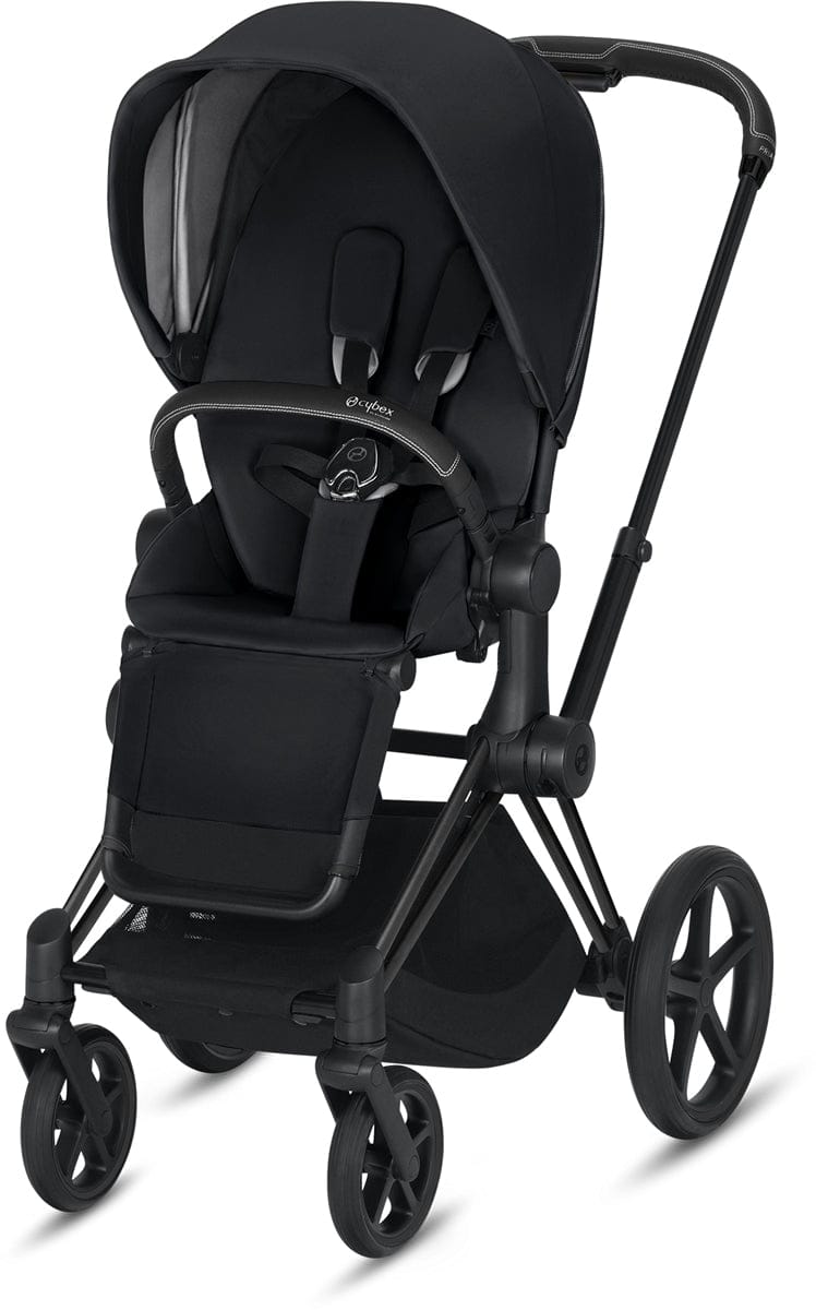 Cybex ePriam Electronic Assist Stroller - Matte Black/Black - 519003325-B