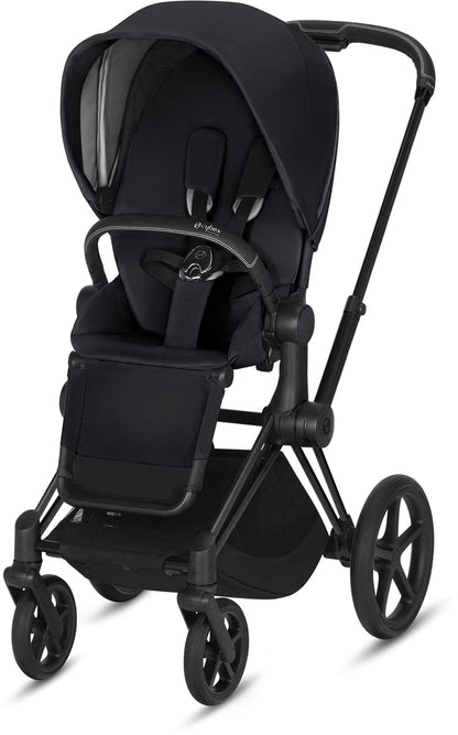 Cybex ePriam Electronic Assist Stroller - Matte Black/Black - 519003325-B